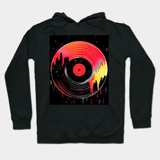 Сolored vinyl music record Hoodie